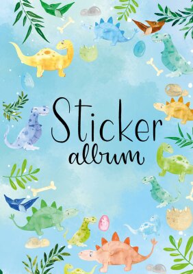 Zweckform Stickeralbum A5 Motiv Dinos - Z-Design