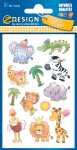 Zweckform Sticker für Kids kunterbunte Safari - Kid