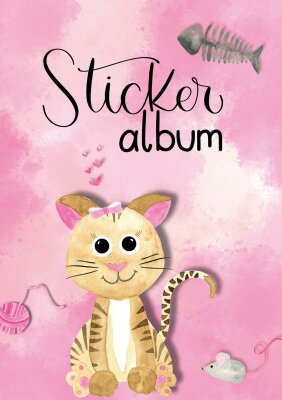 Zweckform Stickeralbum A5 Motiv Katze - Z-Design