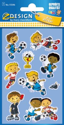 Zweckform Sticker Fußball Glossy 1 Bogen - Z-Design