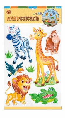 3D Wandsticker Wildtiere