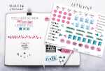 Trend Sticker A5 Tage und Monate 2 Bögen - LETTERING, Z-Design