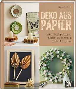 Deko aus Papier mit Pack- papier, alten Büchern & - Eierkartons