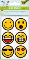 Rund Sticker Set Emojis