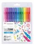 Doppelfasermaler 12er Set Twin Tone Rainbow 0,8mm, 0,3mm