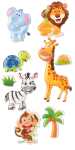 ROESSLER PAPIER Sticker Dschungeltiere