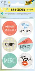 MAX BRINGMANN Rund Sticker Set Cool Wishes