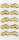 Sticker Goldene Ringe mit Rhinestone (9)