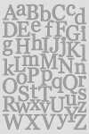 ROESSLER PAPIER Sticker Alphabet silber