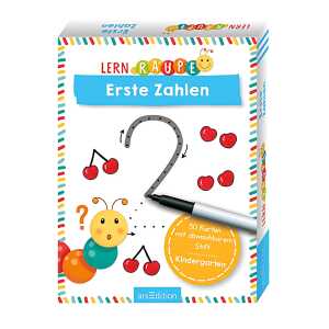 Buch Lernraupe Erste Zahlen - 50 Karten mit abwischbarem Stift