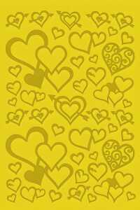 ROESSLER PAPIER Peel Off Sticker Herzen, gold