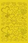 ROESSLER PAPIER Peel Off Sticker Herzen, gold