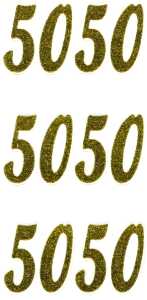 ROESSLER PAPIER Glittersticker 50 gold