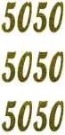 ROESSLER PAPIER Glittersticker 50 gold