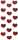 Handmade Stickers Rote Glitzer Herzen