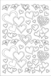 ROESSLER PAPIER Peel Off Sticker Herzen, weiß