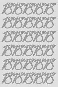 ROESSLER PAPIER Peel Off Sticker 18 silber