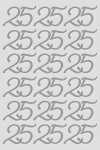 ROESSLER PAPIER Peel Off Sticker 25 silber