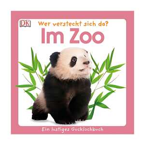 Buch Wer versteckt sich da? Im Zoo - Ein Gucklochbuch mit Glitzerfolie