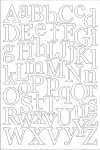 ROESSLER PAPIER Sticker Alphabet weiß