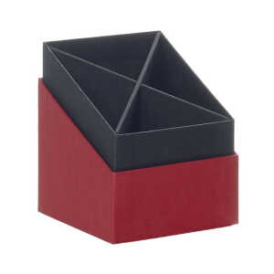 Stifteköcher S.O.H.O. rot, ca.8,6X8,6X10cm