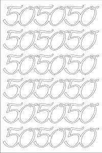 ROESSLER PAPIER Peel Off Sticker 50 weiß