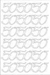 ROESSLER PAPIER Peel Off Sticker 50 weiß