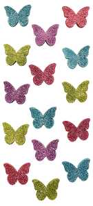 Sticker Glitter Schmetterlinge - Rössler