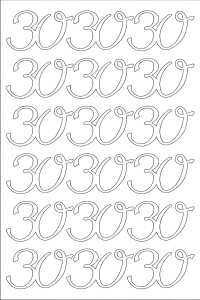 ROESSLER PAPIER Peel Off Sticker 30 weiß