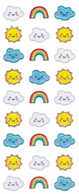 Sticker Sonne Wolken Regenbogen - Rössler