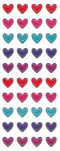 Sticker Herzen intensive Farben - Rössler
