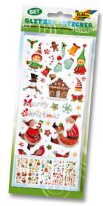 MAX BRINGMANN Glitzer-Sticker Weihnachten