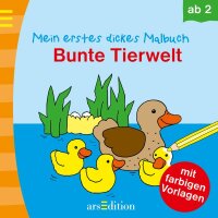 Mein erstes dickes Malbuch Bunte Tierwelt - ab 24 Monaten