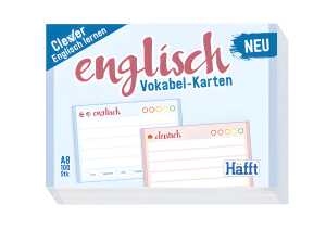 Vokabel-Karten A8 100ST Englisch HÄFFT 3822-5