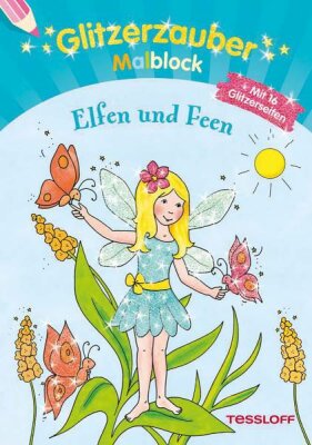 Glitzerzauber Malblock Elfen und Feen - 5-7 Jahren