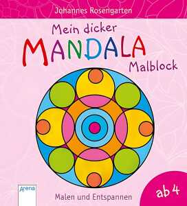 Malblock Mandala sort. ARENA 17254-5 4Titel