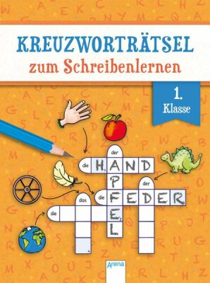 Kreuzworträtsel zum Schreibenlernen 1 Klasse - ab 6 Jahren