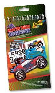 Schablonenbuch Monster Trucks FOLIA 41104 14,2x24cm