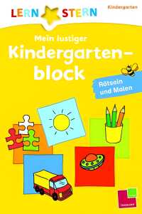 Lernstern Mein lustiger Kindergartenblock Rätseln - und Malen