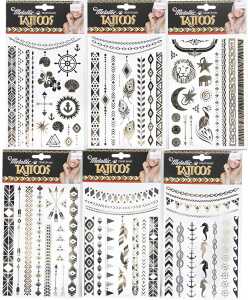 Trendige Metallic Tattoos 4020838380125