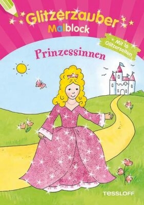 Glitzerzauber Malblock Prinzessinnen - 5-7 Jahren