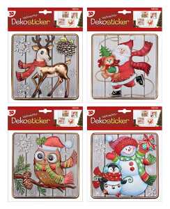 Trötsch Weihnachts Dekosticker 3D
