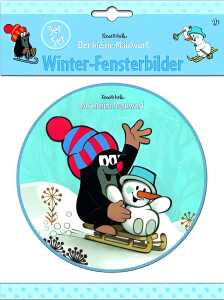 Der kleine Maulwurf Winter Fensterbilder 3er