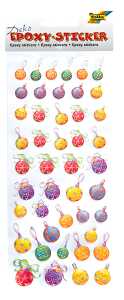 Epoxy-Sticker Christbaumkugeln