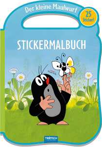 Stickermalbuch Der kleine Maulwurf 25 Sticker mit Henkel - ab 3 Jahren