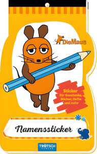 Namenssticker Die Maus 4 Bögen - Sticker für Hefte Geschenke und mehr