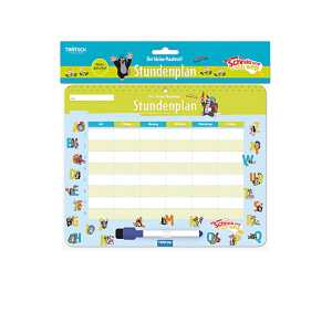 Stundenplan Der kleine Maulwurf 25x20cm - mit Stift und Schwamm