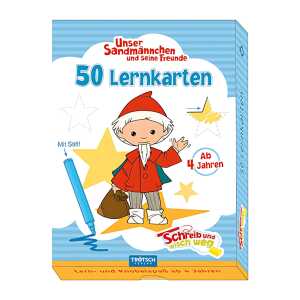 Lernkarten Schreib und wisch weg Sandmann Sandmännchen und Freunde