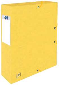 Sammelbox A4 gelb 60mm 3 Einschlagklappen - Kapazität bis zu 400 Blatt