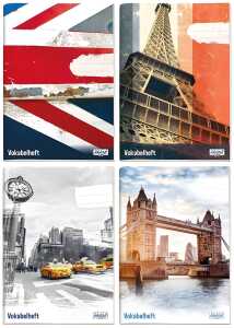 Vokabelheft A4 Maxi Schulstuff SCHULSTUFF 3393-2 sort. 68Seiten